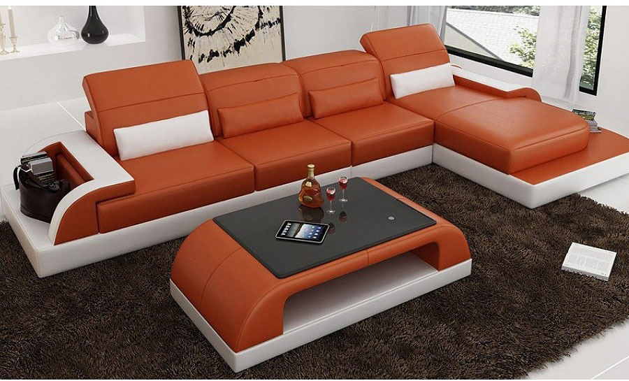 Orion - 3sC - Leather Sofa Lounge Set